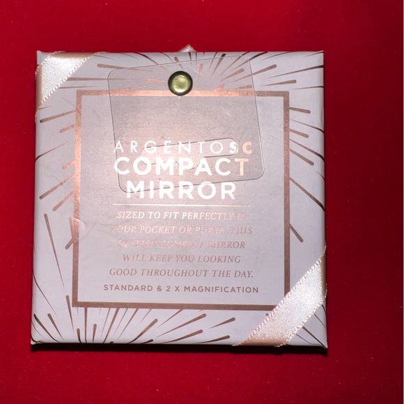 ARGENTOSC - Compact Mirror Featuring An “L” Letter Initial (NIB) - Picture 2 of 2